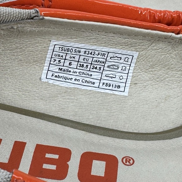 Tsubo‎ Roana Orange Patent Leather Ballet Flats Slip On Sz 7 .5 US/38.5EU/6UK - Picture 6 of 7